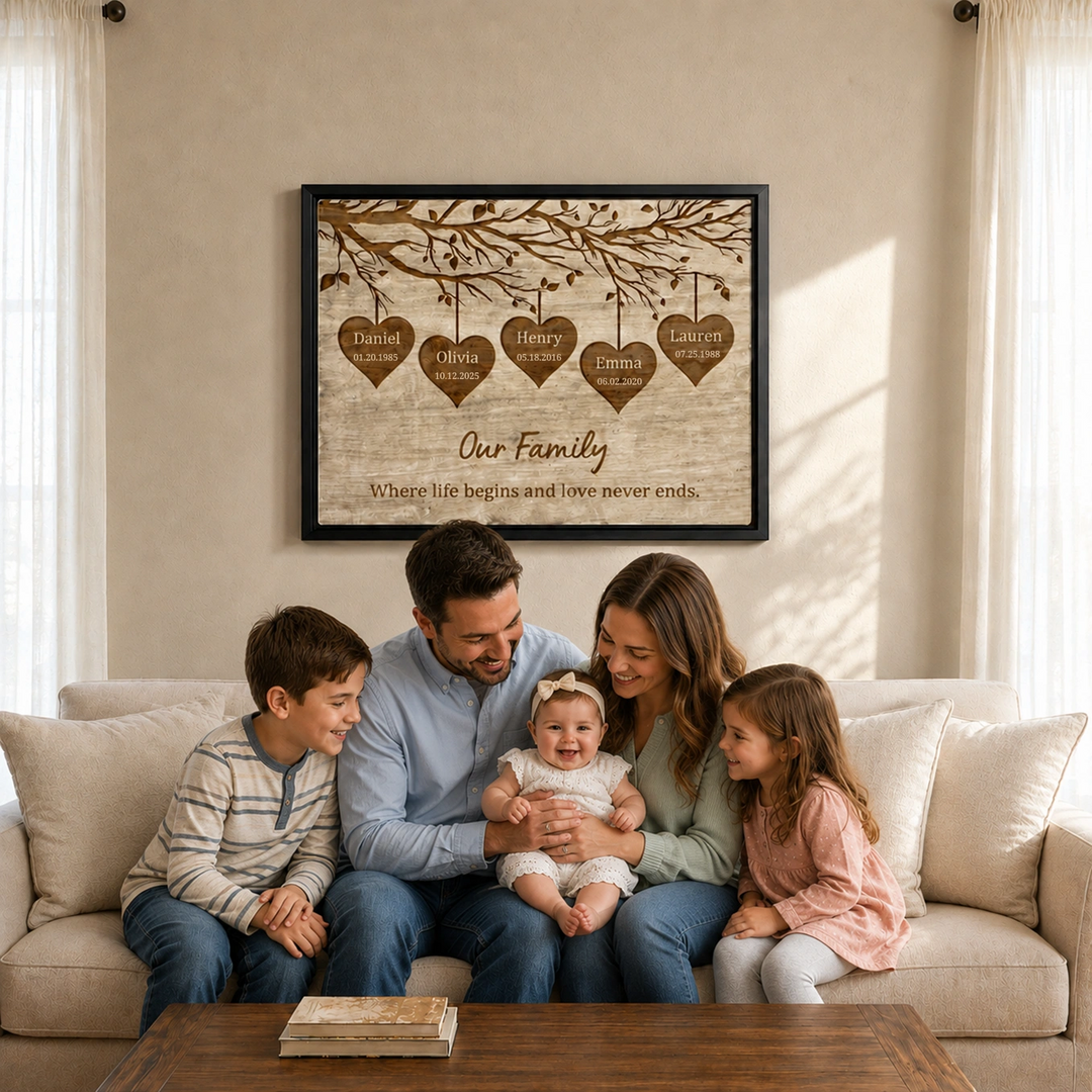 Personalized Canvas "Our Family"