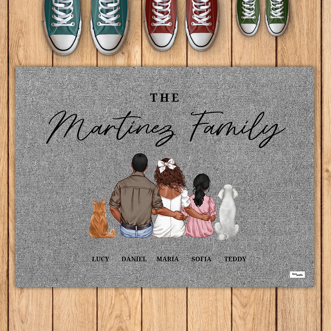 Personalized Doormat "Family"