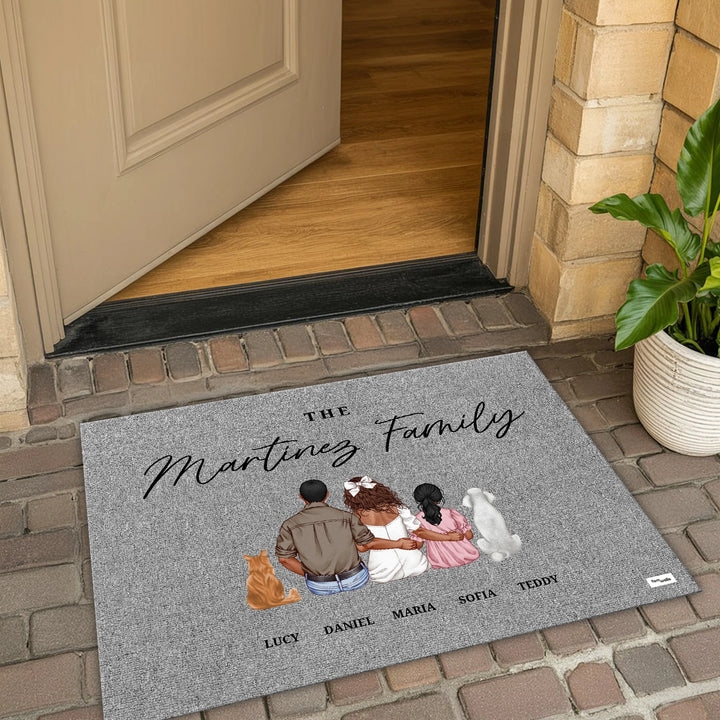 Personalized Doormat "Family"