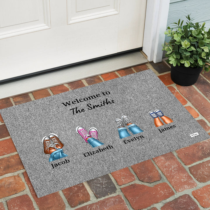 Personalized Doormat "Your Sneakers"