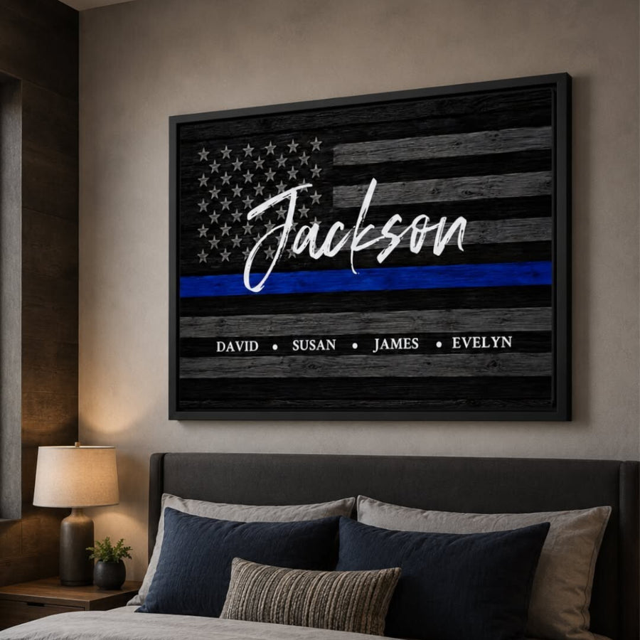 Personalized Canvas "American Flag"