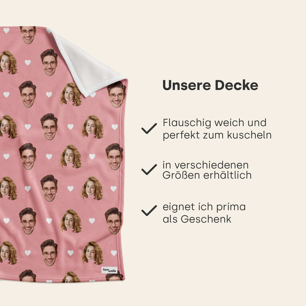 Personalisierte Decke "Dein Foto" - famwalls