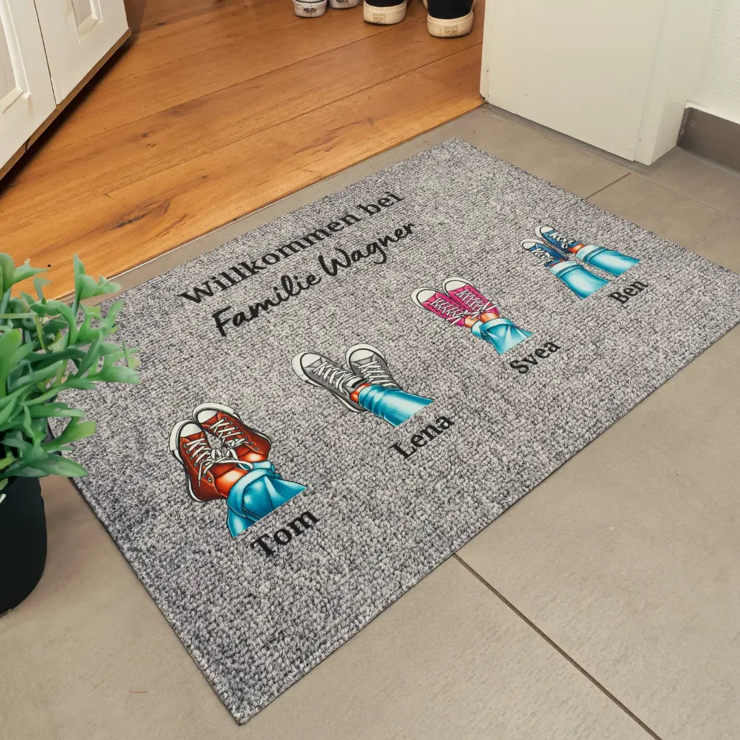 Personalisierte Fußmatte ''Eure Sneaker'' - famwalls