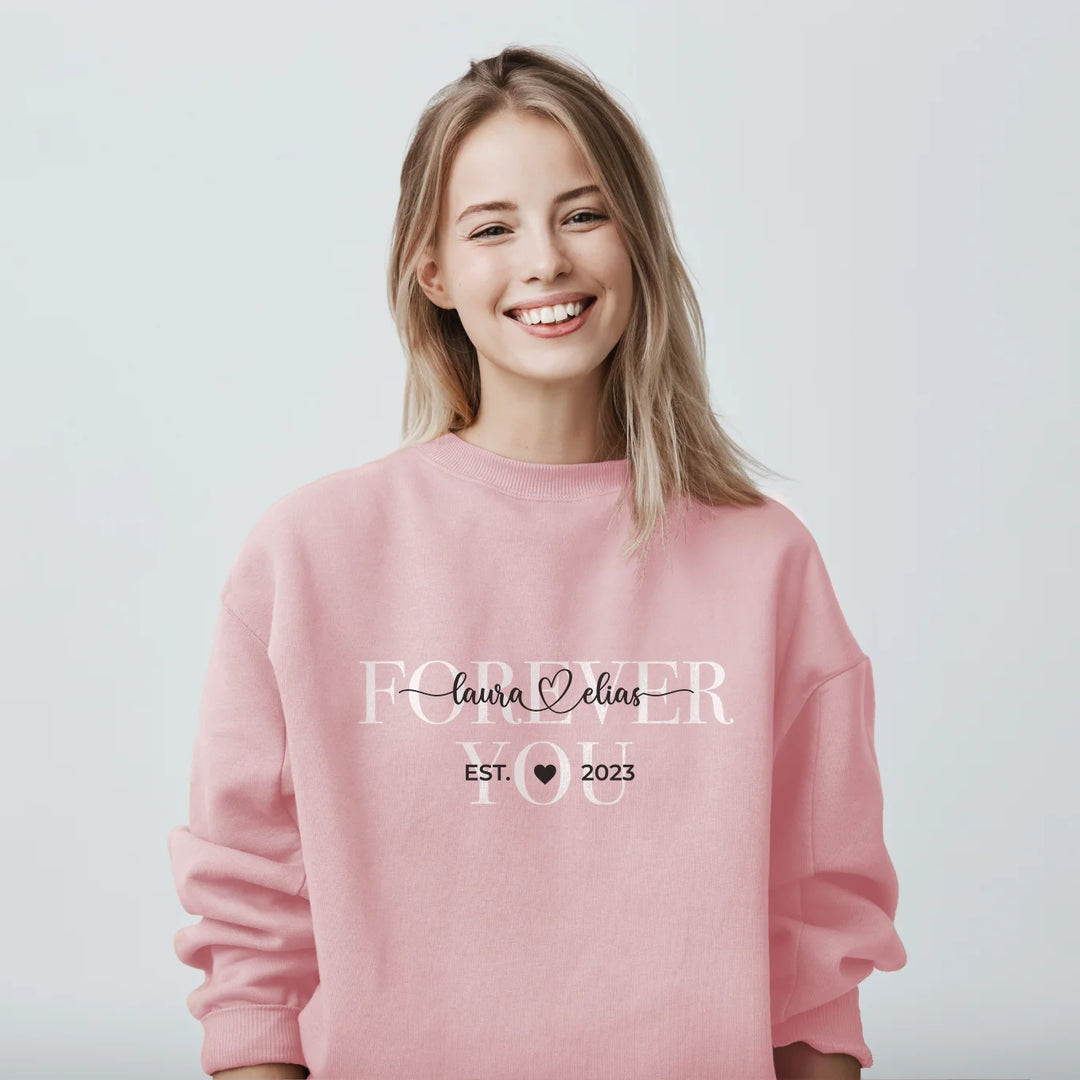 Personalisierter Sweater "Forever you" - famwalls