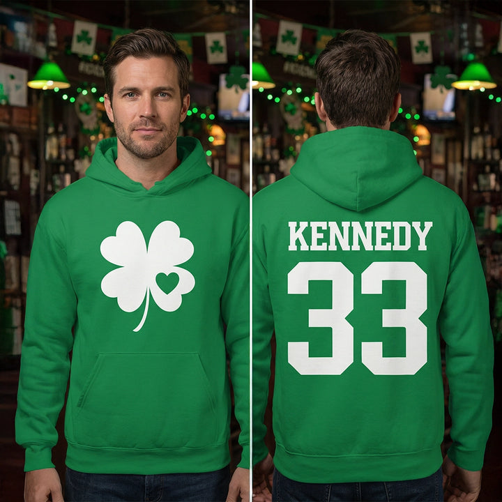 Personalized St. Patrick’s Day Hoodie "Jersey"