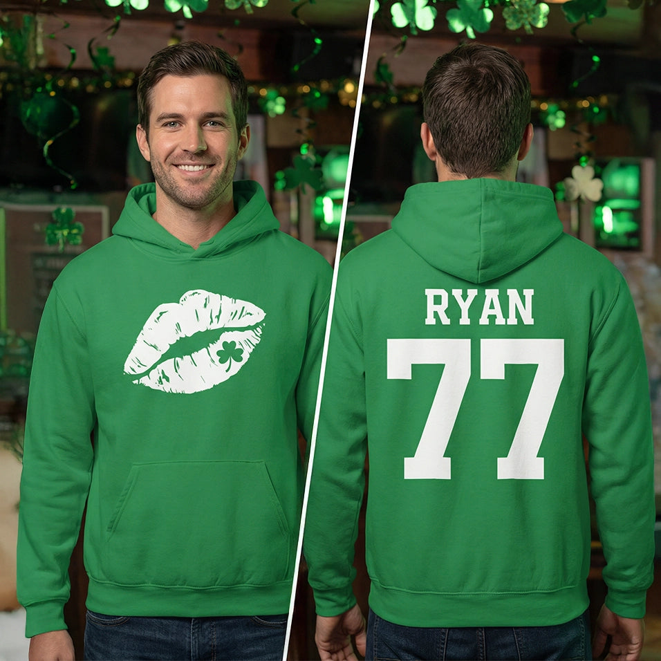 Personalized St. Patrick’s Day Hoodie "Jersey"