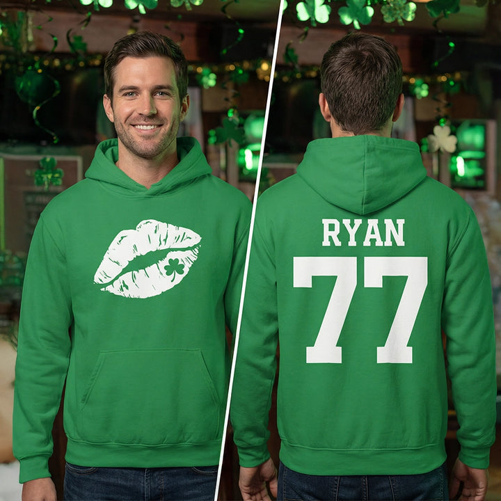 Personalized St. Patrick’s Day Hoodie "Jersey"