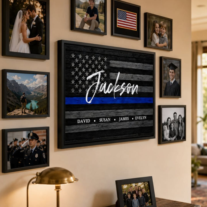 Personalized Canvas "American Flag"