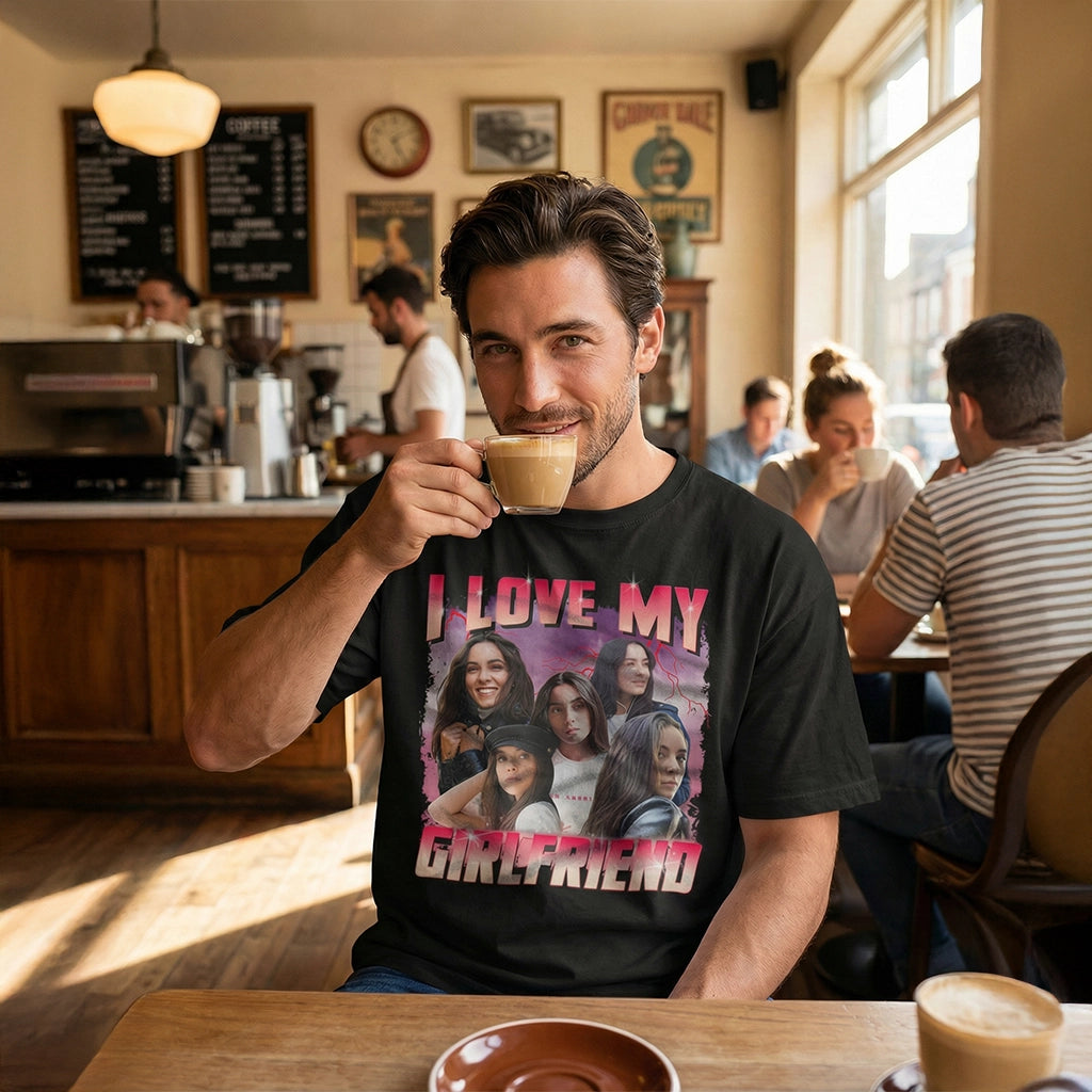 Personalized Oversized Vintage Bootleg T-Shirt – "Girlfriend" Edition