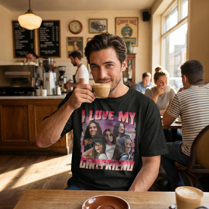 Personalized Oversized Vintage Bootleg T-Shirt – "Girlfriend" Edition