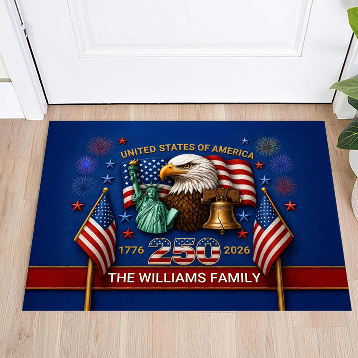Personalized Doormat "250 Years"