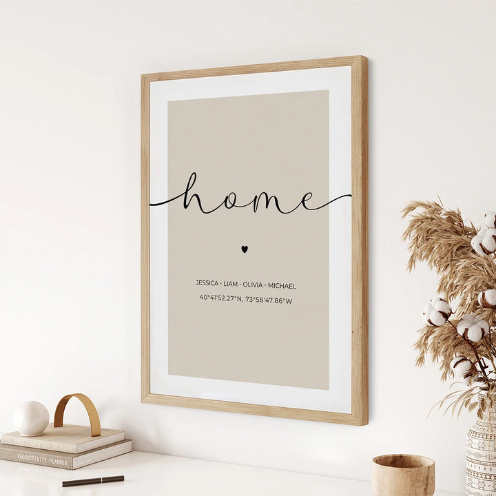 Personalized Poster "Your Home"