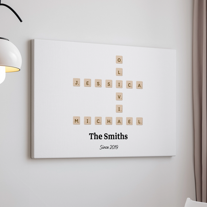 Personalized Canvas "Scrabble"