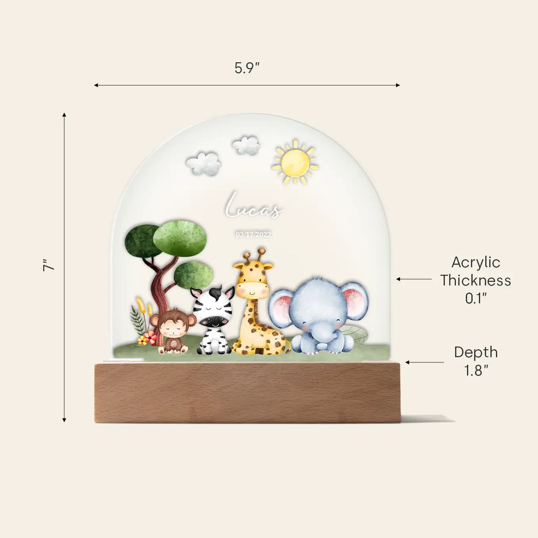 Personalized Nightlight "Safari"