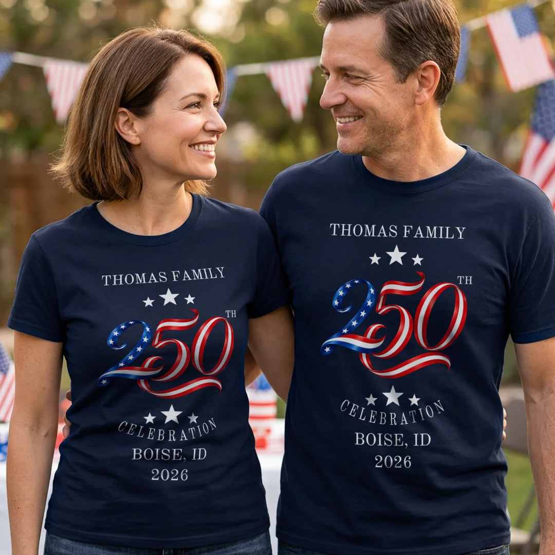 Personalized T-Shirt "250 Years Family"