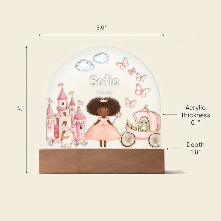 Personalized Night Light "Princess Dream"