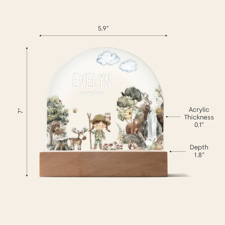 Personalized Nightlight "Wilderness"