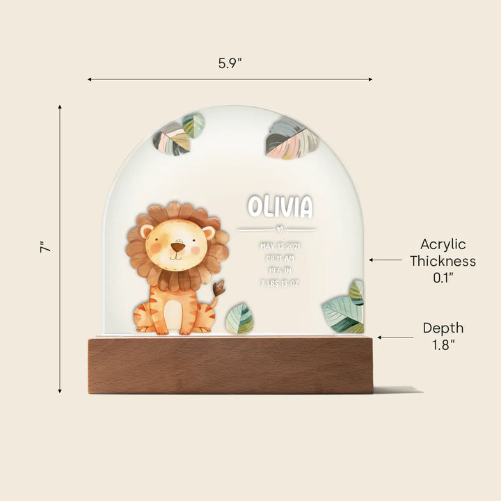 Personalized Night Light "Favorite Animal"