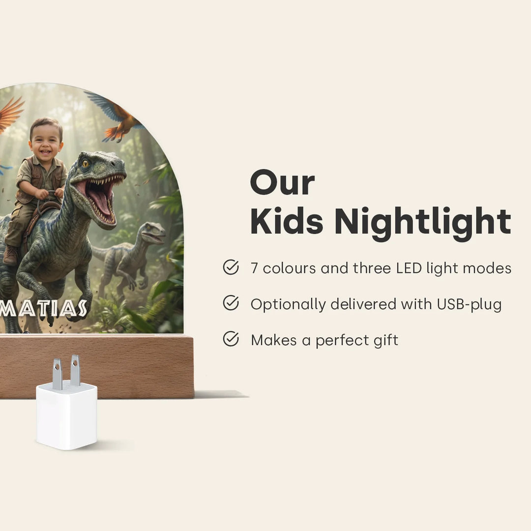 Personalized Night Light "Dino"