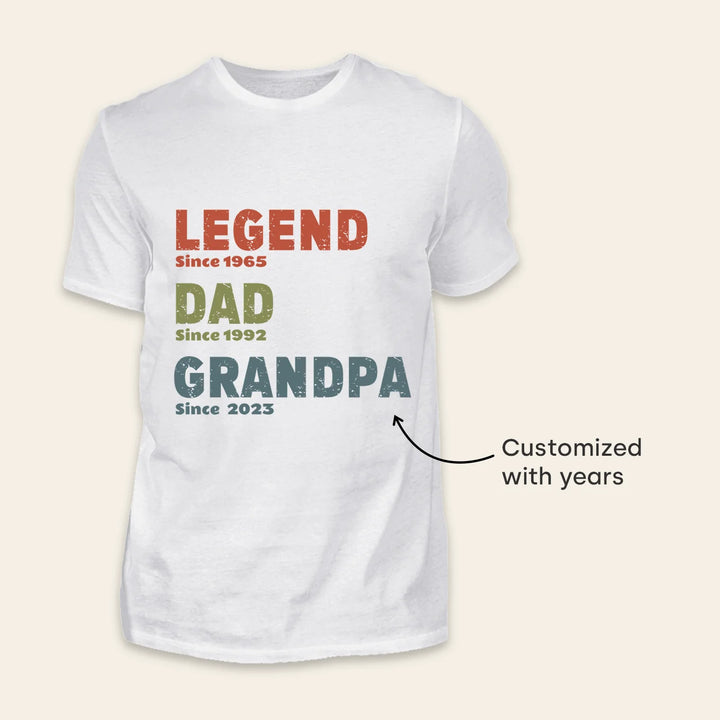 Personalized T-Shirt “Legend, Husband, Dad”