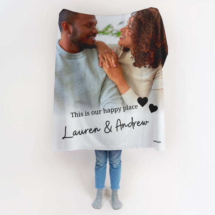 Personalized Blanket "Your Photo & Text"