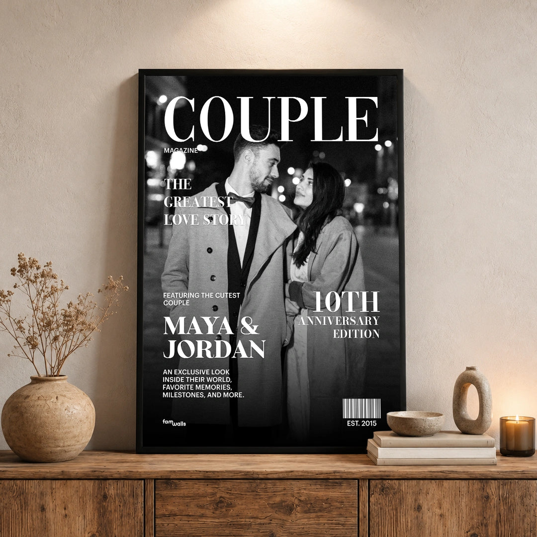 Personalized Poster "Couple Magazine"