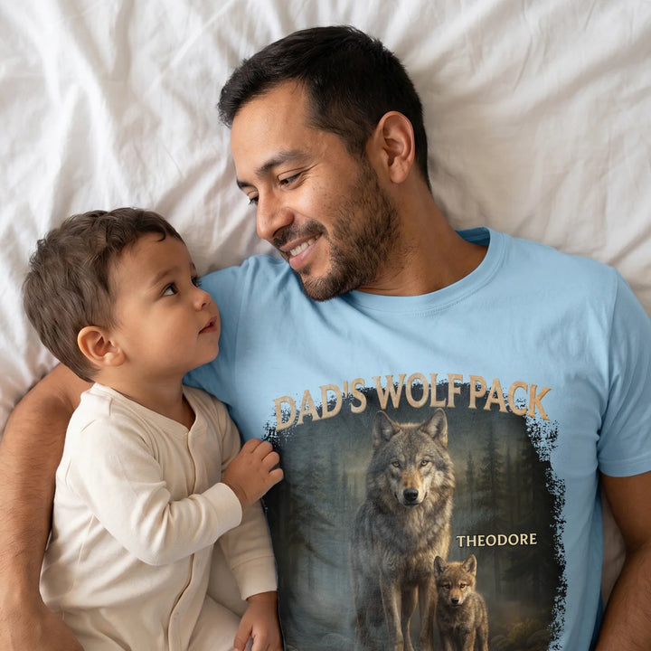 Personalized T-Shirt "Dad's Wolf Pack"