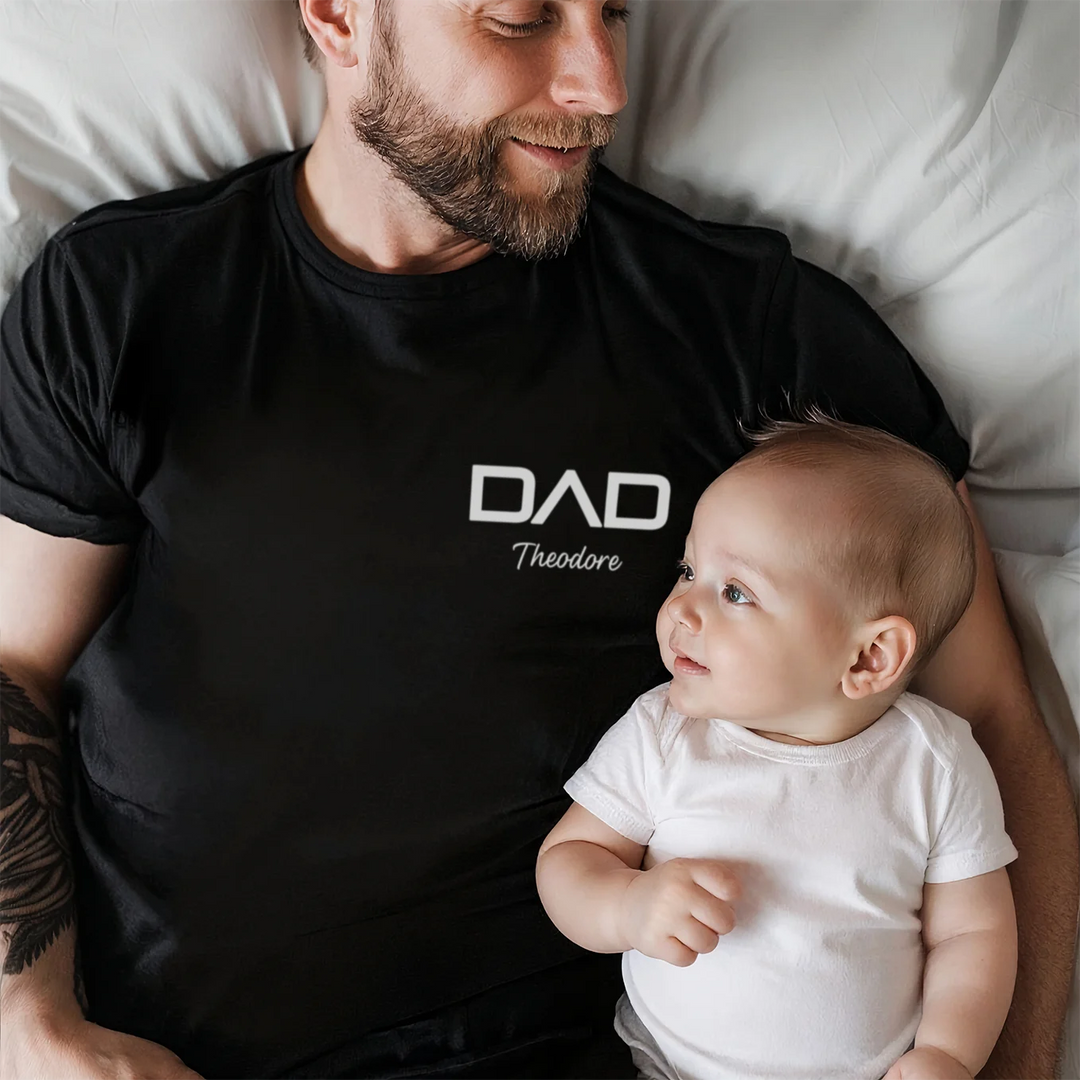 Personalized Dad T-Shirt "Modern"
