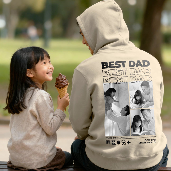 Personalized Hoodie with Photos "Dad"