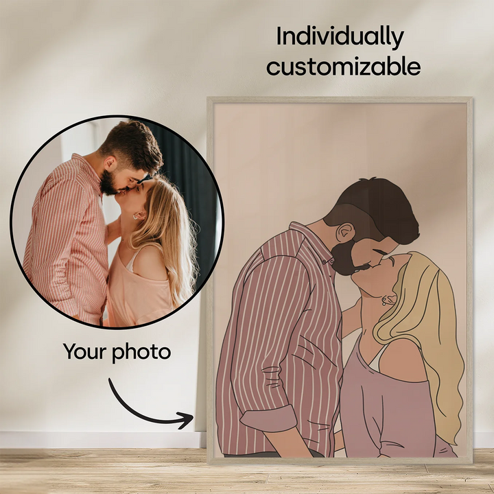 Personalized Poster "Couple Drawing"