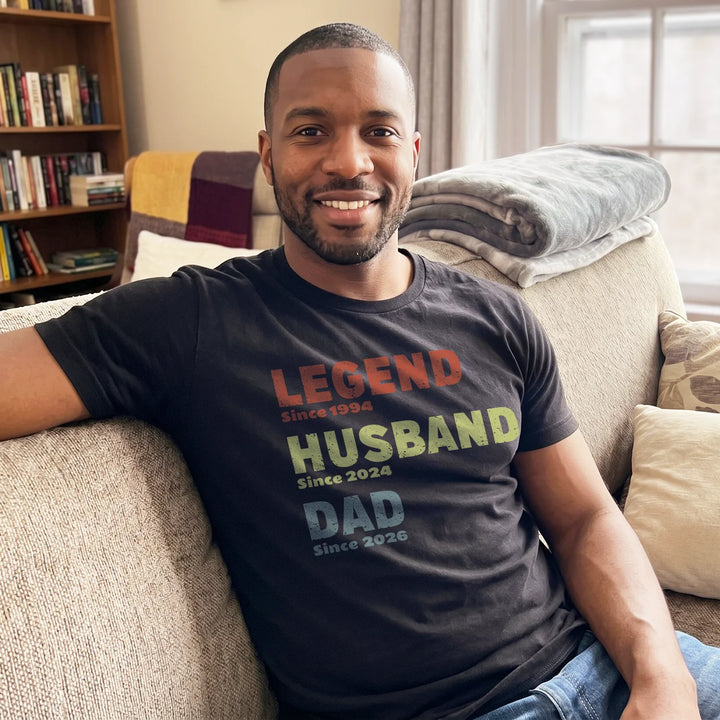 Personalized T-Shirt “Legend, Husband, Dad”