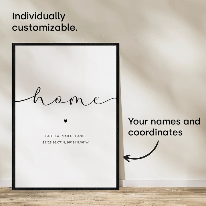 Personalized Poster "Your Home"
