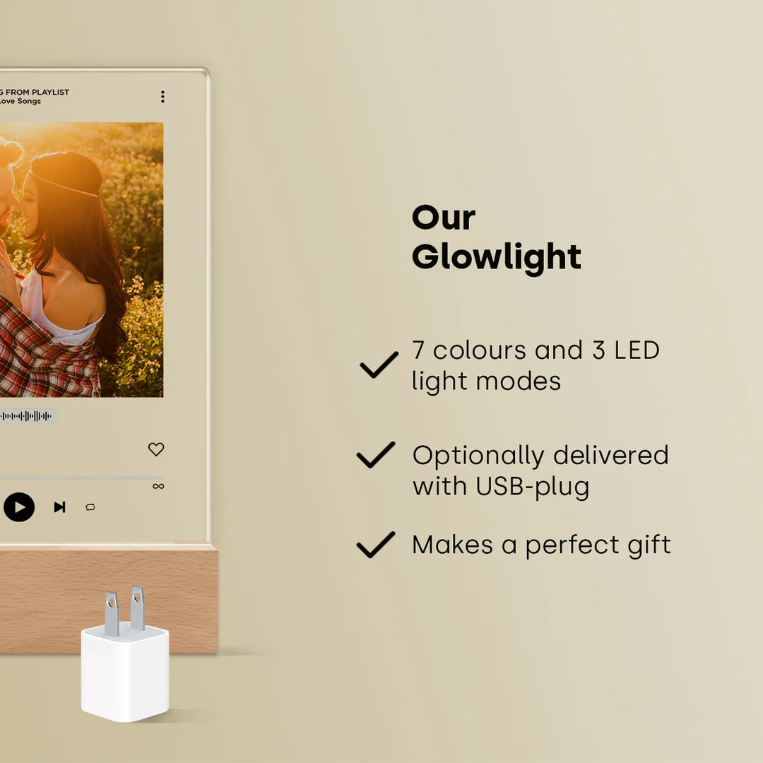 Personalized Acrylic Light "Favorite Song" | Night Light, Decorative Light, Glowlight
