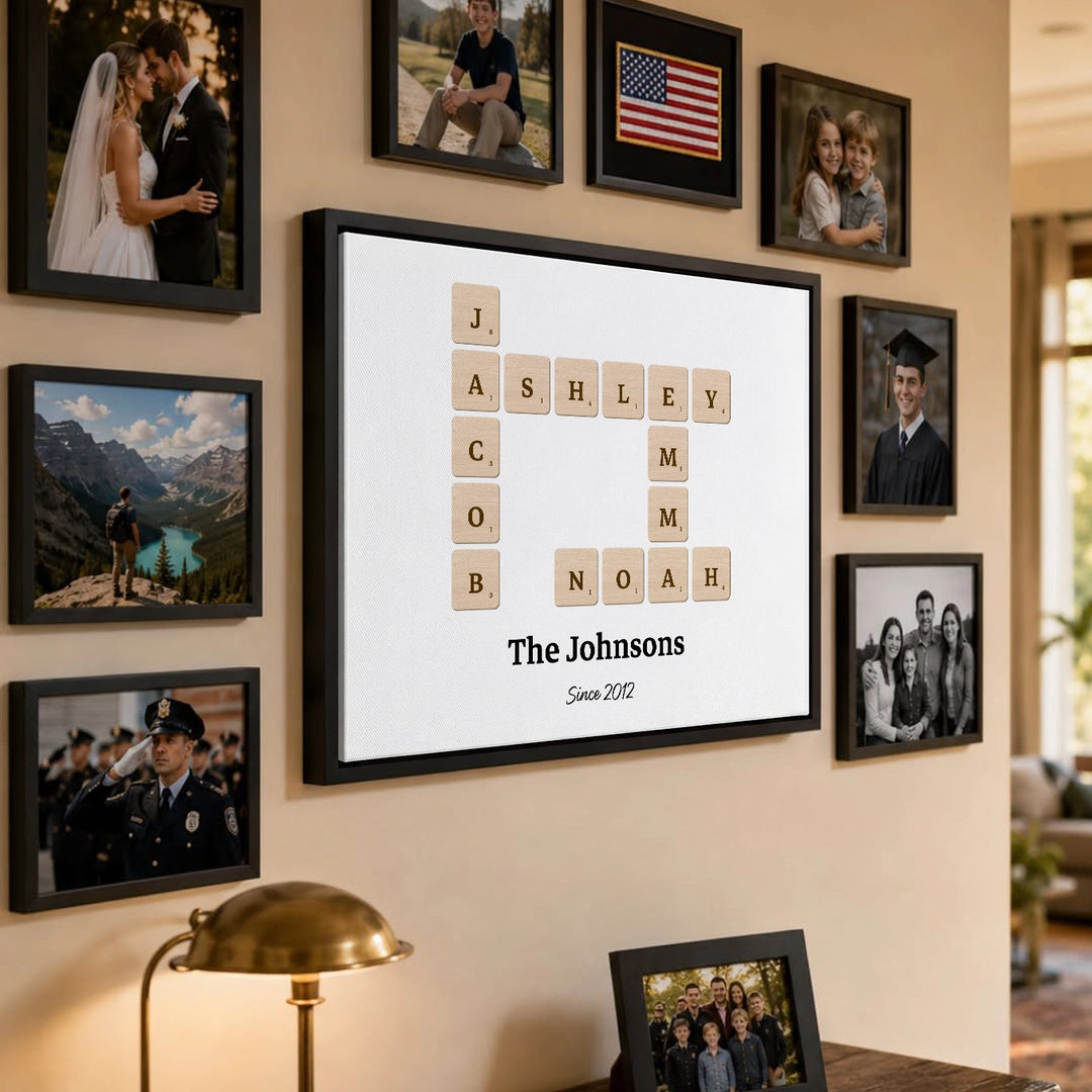 Personalized Canvas "Scrabble"