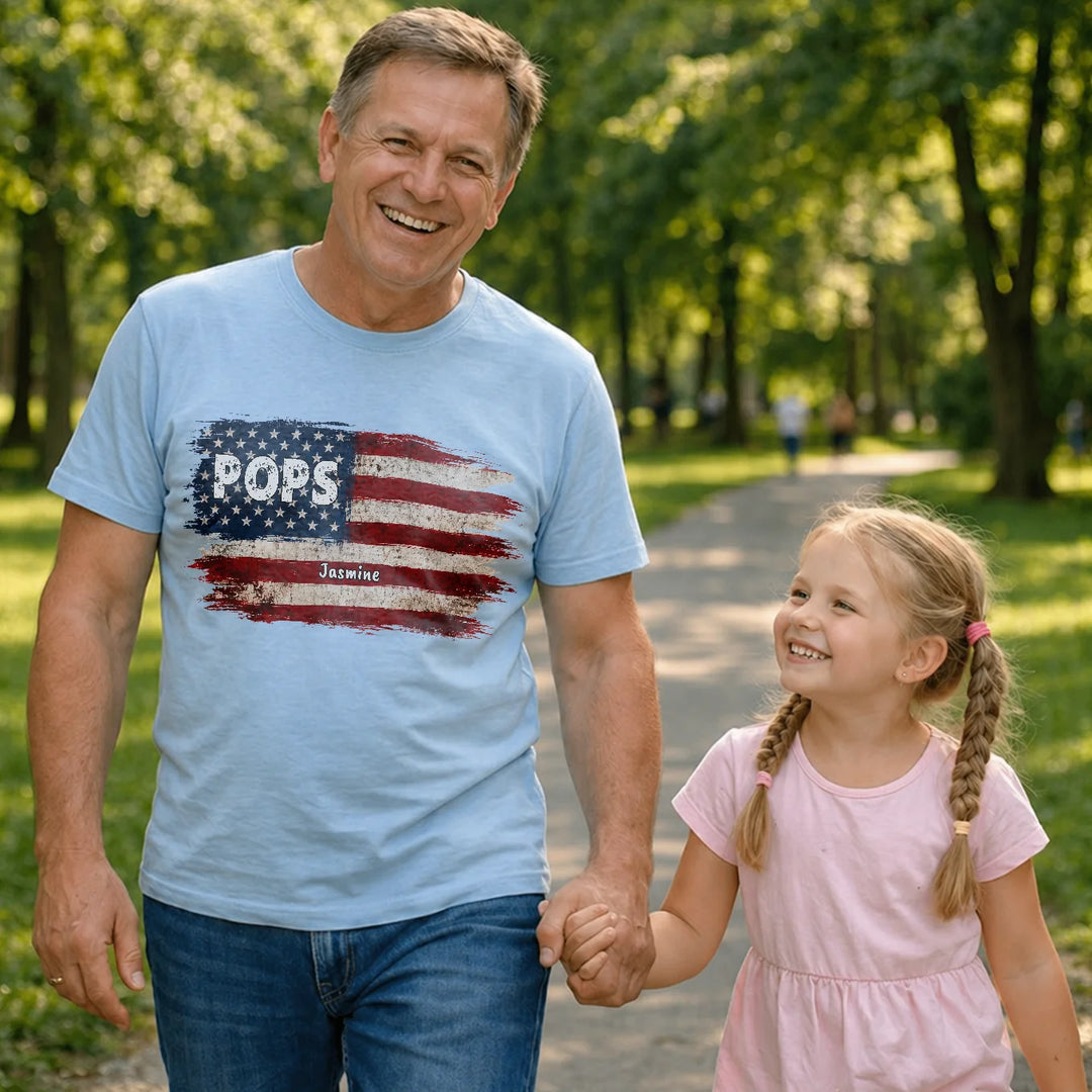 Personalized T-Shirt "American Flag"