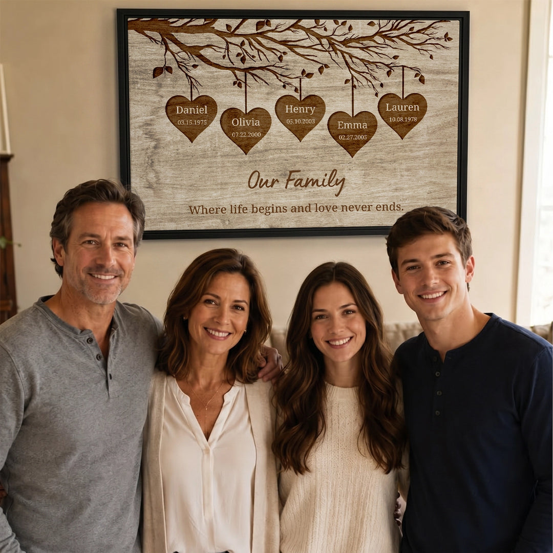 Personalized Canvas "Our Family"