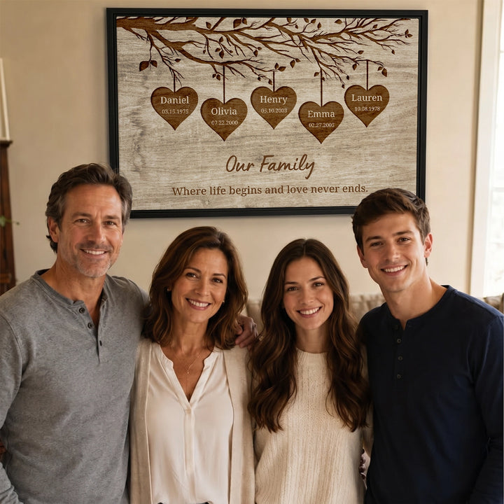 Personalized Canvas "Our Family"