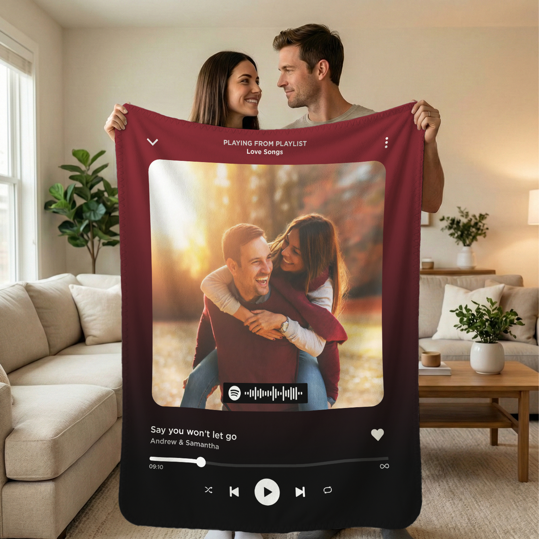 Personalized Blanket "Favorite Song" Cover