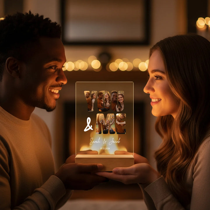 Personalized Acrylic Light “You and Me” | Night Light, Decorative Light
