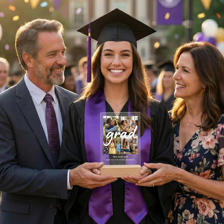 Personalized Acrylic Light Photo Collage "Graduation" Night Light, Decorative Light, Glow Light