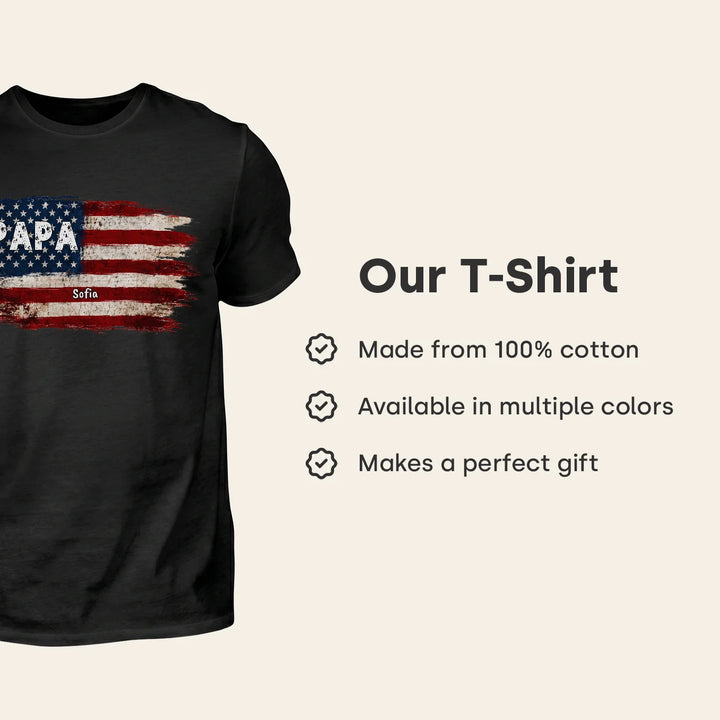 Personalized T-Shirt "American Flag"