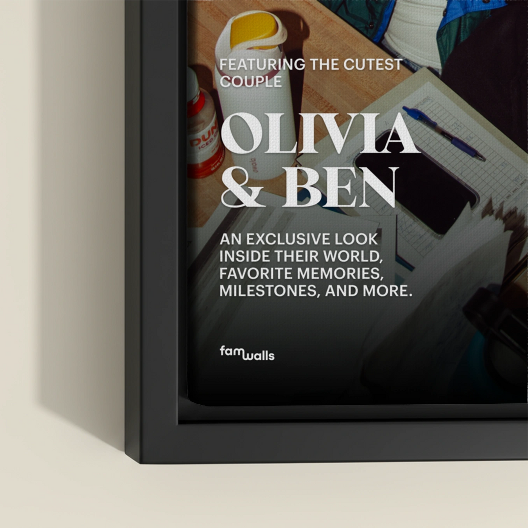 Personalized Canvas "Couple Magazine"