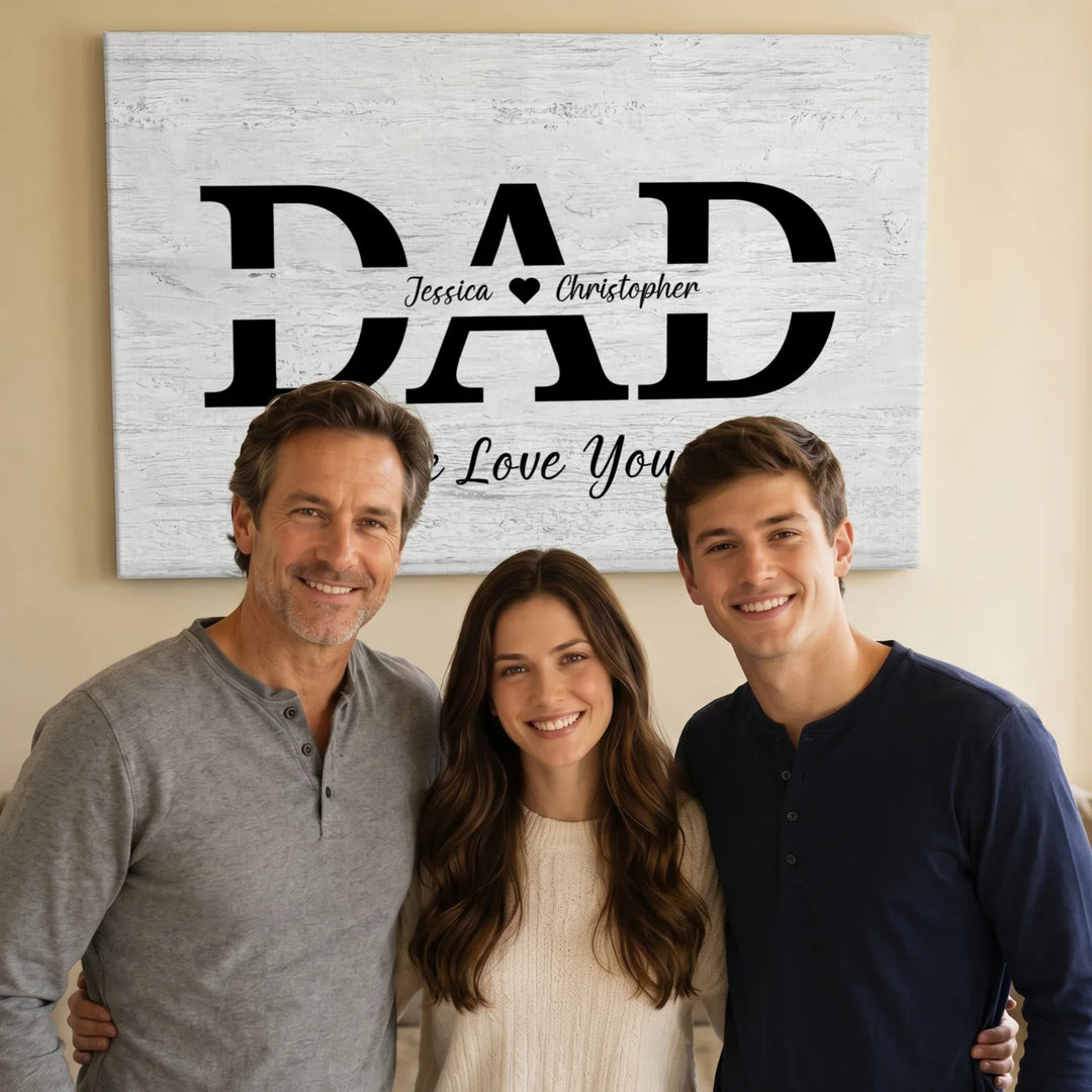 Personalized Canvas "DAD"