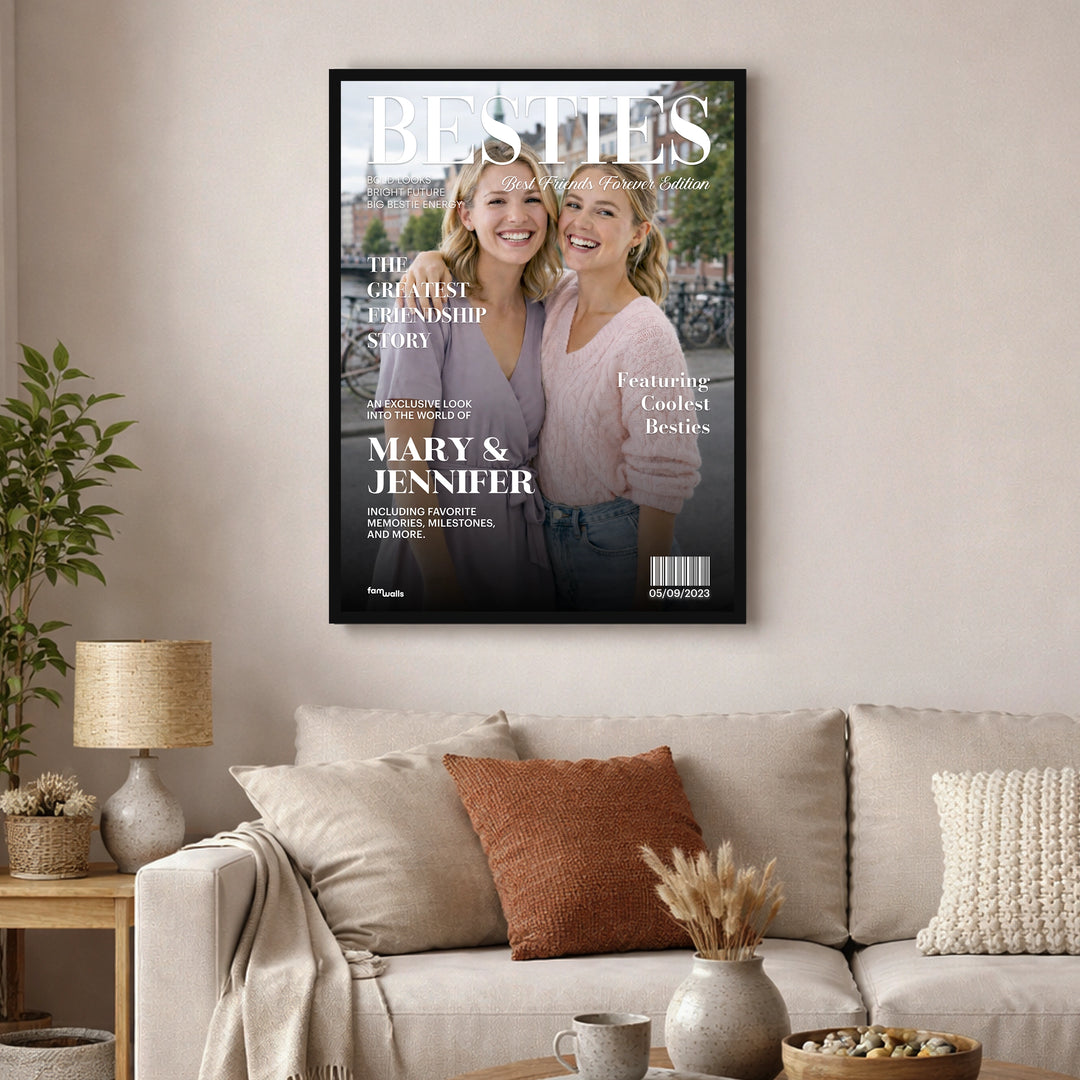 Personalized Poster "Besties Magazine"
