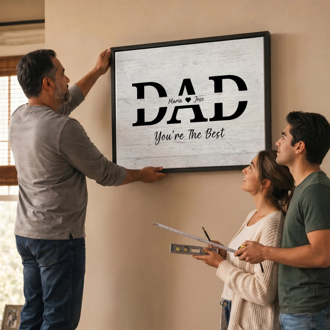 Personalized Canvas "DAD"
