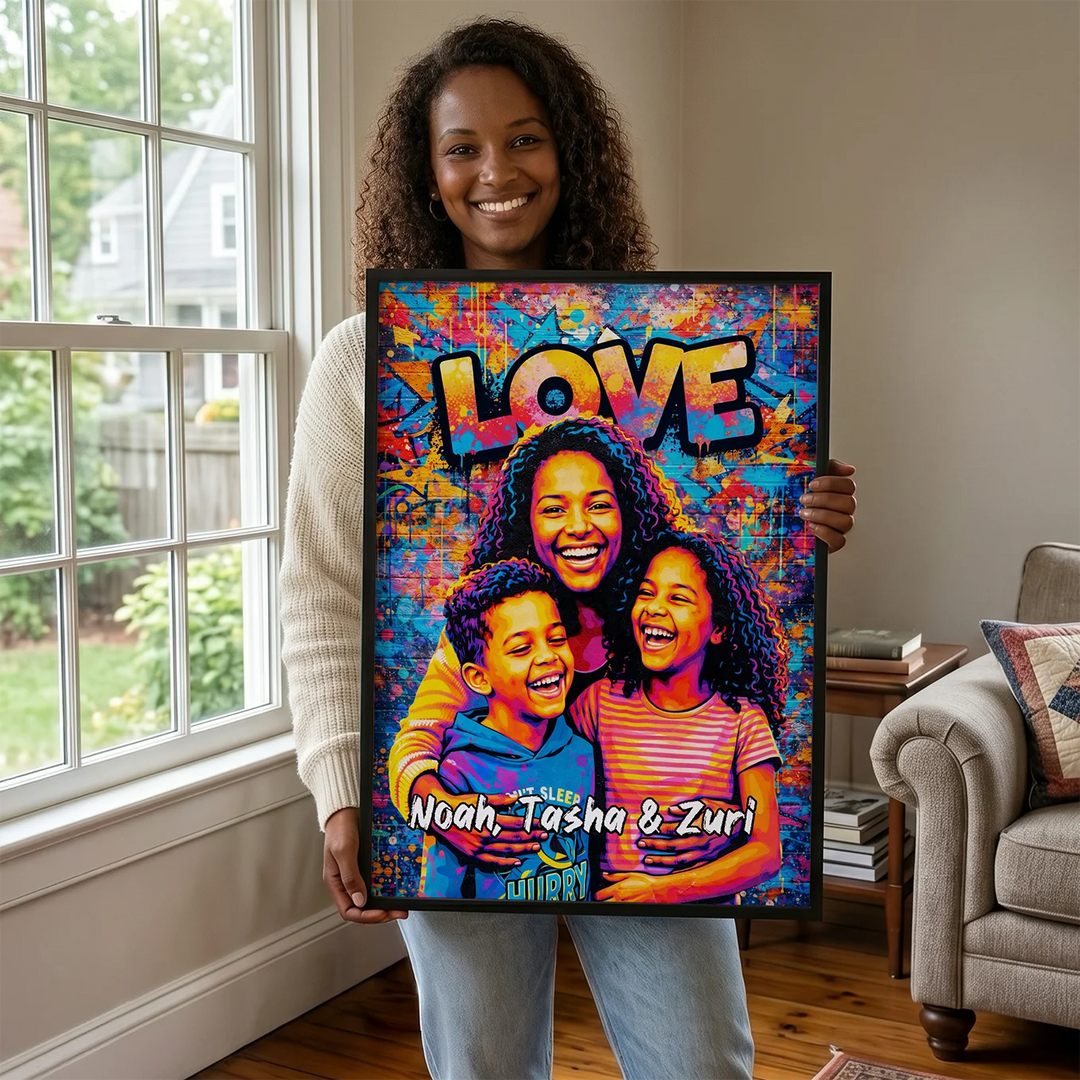 Personalized Graffiti Poster "Best Mom"