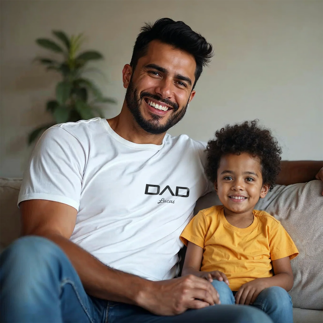 Personalized Dad T-Shirt "Modern"