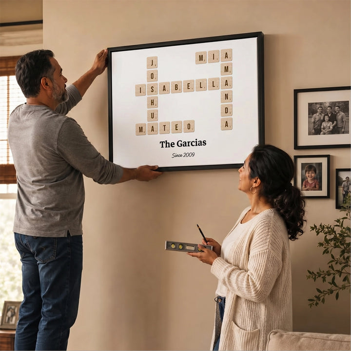 Personalized Canvas "Scrabble"