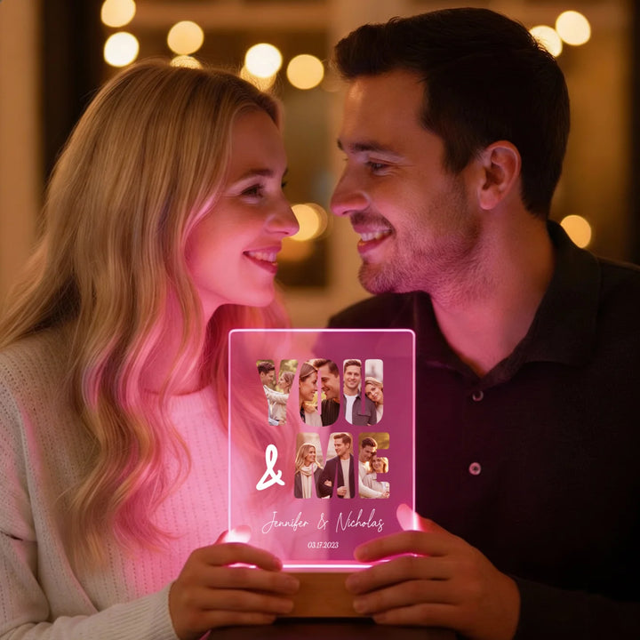Personalized Acrylic Light “You and Me” | Night Light, Decorative Light