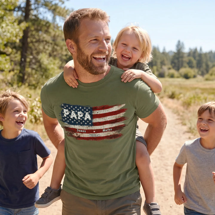 Personalized T-Shirt "American Flag"